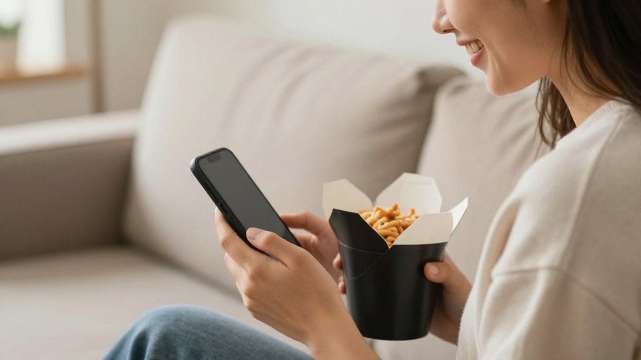 However customers reach you, KwickPhone takes the order A customer ordering takeout by phone — call, text or online, all answered by KwickPhone