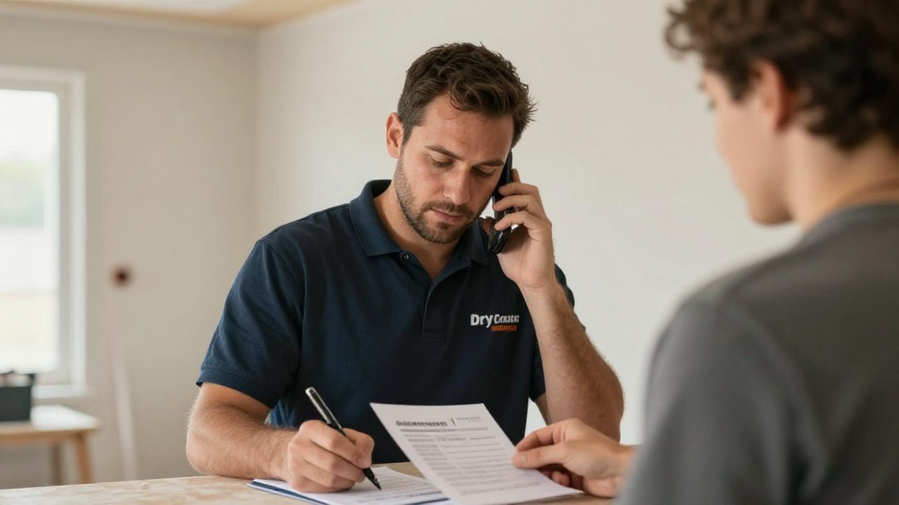 New-customer lead capture for a drywall contractor — answered by KwickPhone New-customer lead capture for a drywall contractor — answered by KwickPhone
