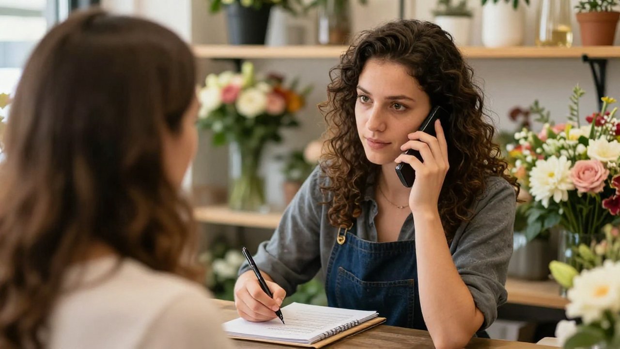 New-customer lead capture for a florist — answered by KwickPhone New-customer lead capture for a florist — answered by KwickPhone