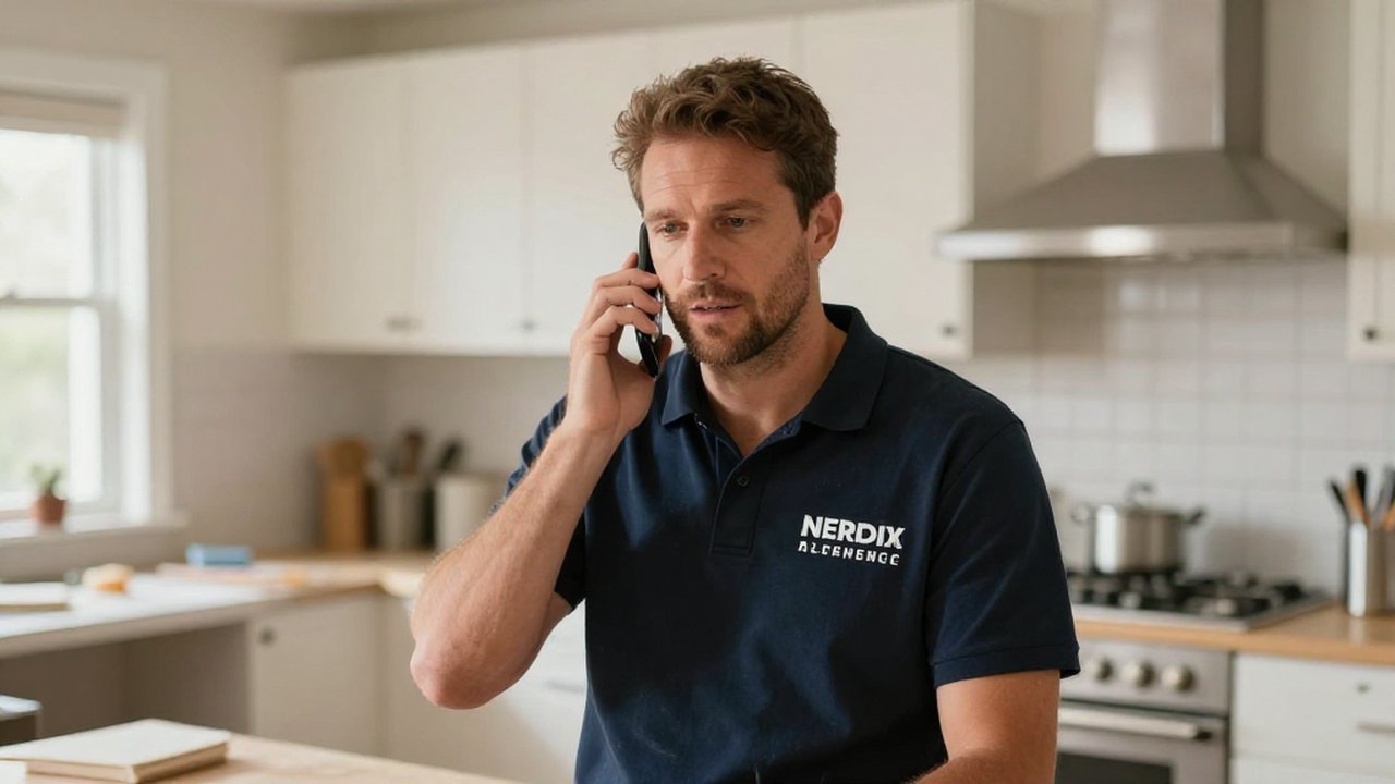 Emergency call handling for a kitchen remodeling — answered by KwickPhone Emergency call handling for a kitchen remodeling — answered by KwickPhone