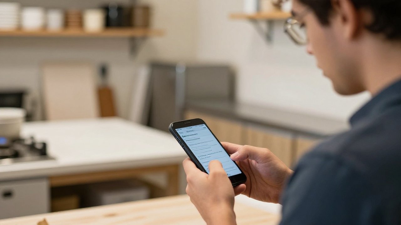 Text-to-order, booking & reservations for a kitchen remodeling — answered by KwickPhone Text-to-order, booking & reservations for a kitchen remodeling — answered by KwickPhone
