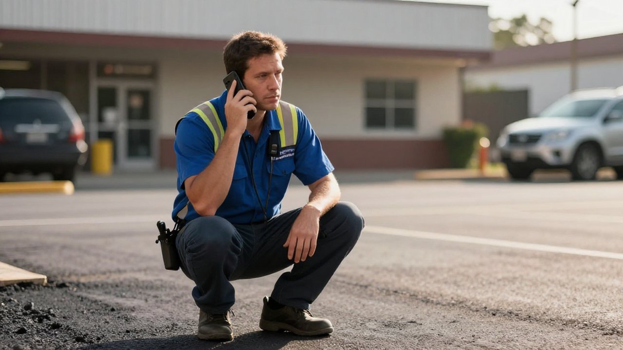 Emergency call handling for a paving & asphalt — answered by KwickPhone Emergency call handling for a paving & asphalt — answered by KwickPhone