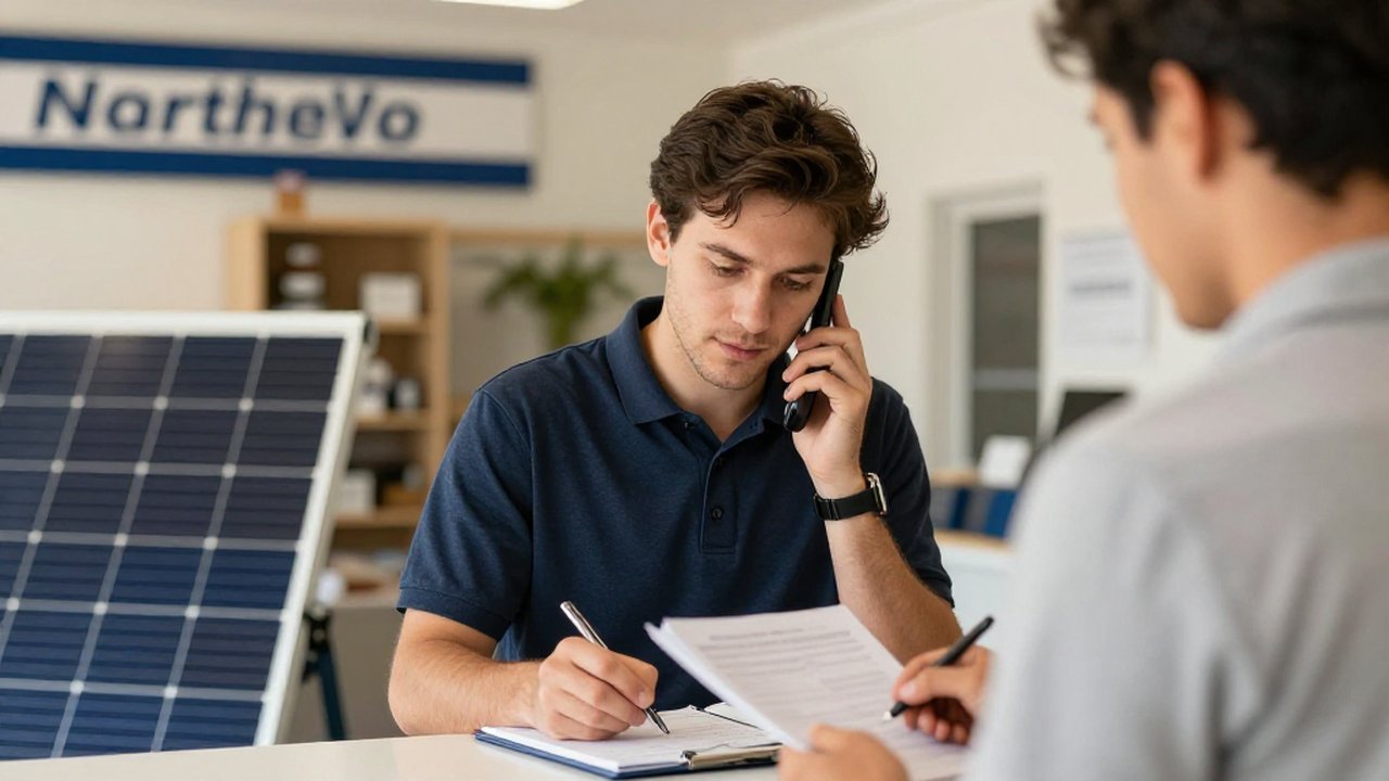 New-customer lead capture for a solar installer — answered by KwickPhone New-customer lead capture for a solar installer — answered by KwickPhone