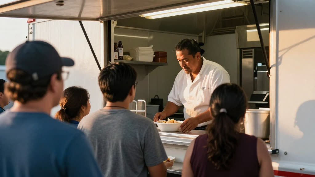 A Food Truck at work while the phone rings — KwickPhone answers it