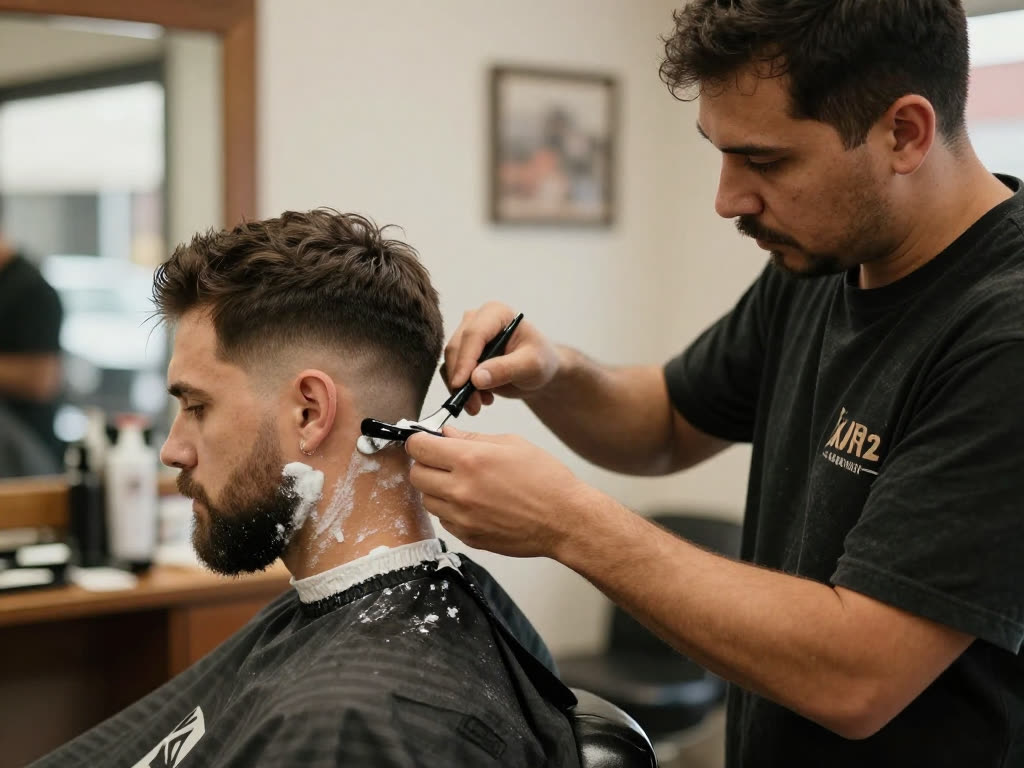 Barber Shop: Walk-in rush with no one at the desk
